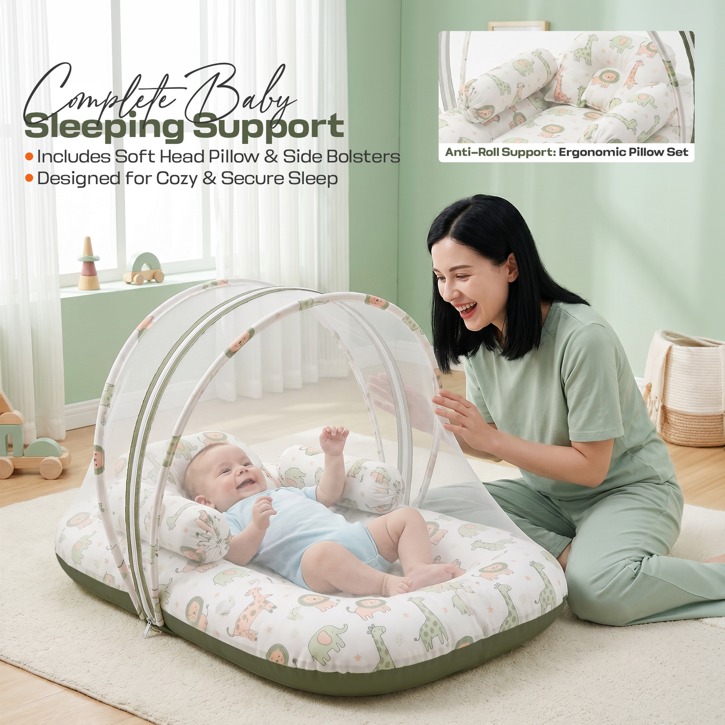 Baby Bedding Set (Green)