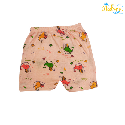 Newborn Baby Shorts Peach