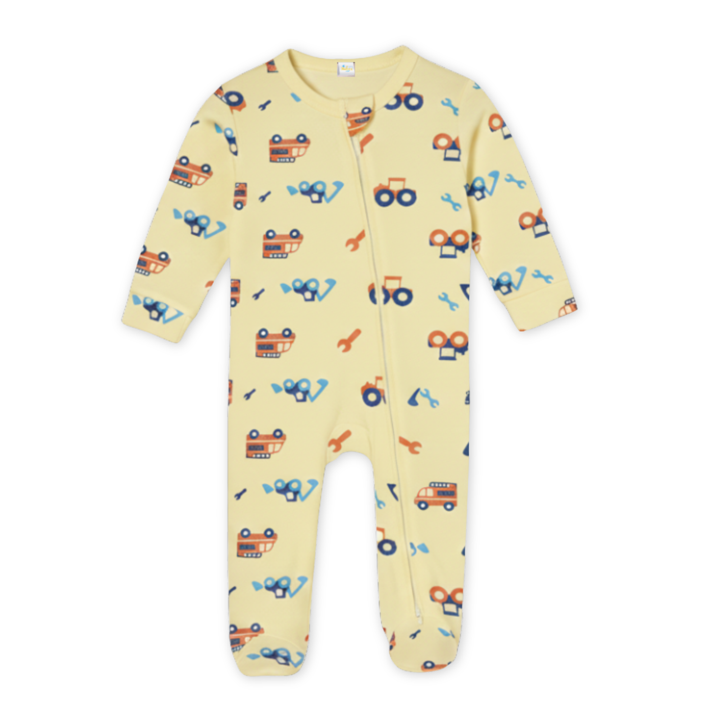 Zipper Rompers (Yellow)