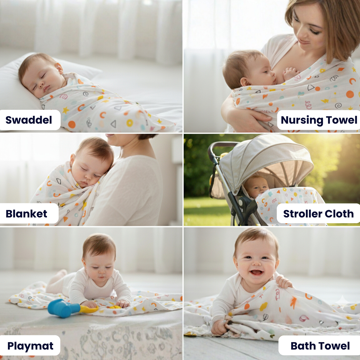 Premium Organic Muslin Swaddle