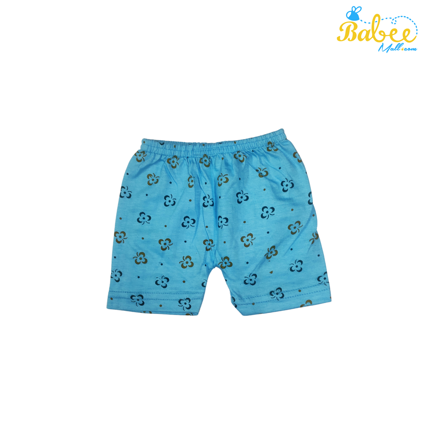 Organic Cotton Newborn Button  Jhablas Top and Shorts Set (0-9 Months) (Unisex) Blue